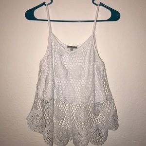 Charlotte Russe White Crop Top L